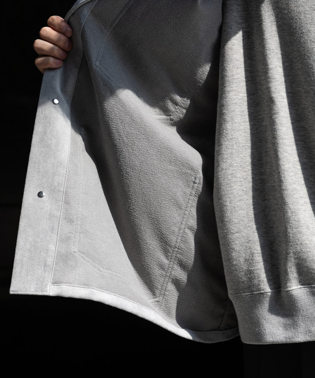INTERIM(インテリム)の22AWコレクションのHYPER BIG ULTRA SUEDE 13STARS US MILITARY COVER ALLのGRAY