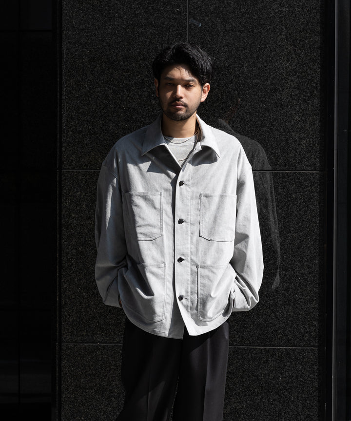 INTERIM(インテリム)の22AWコレクションのHYPER BIG ULTRA SUEDE 13STARS US MILITARY COVER ALLのGRAY