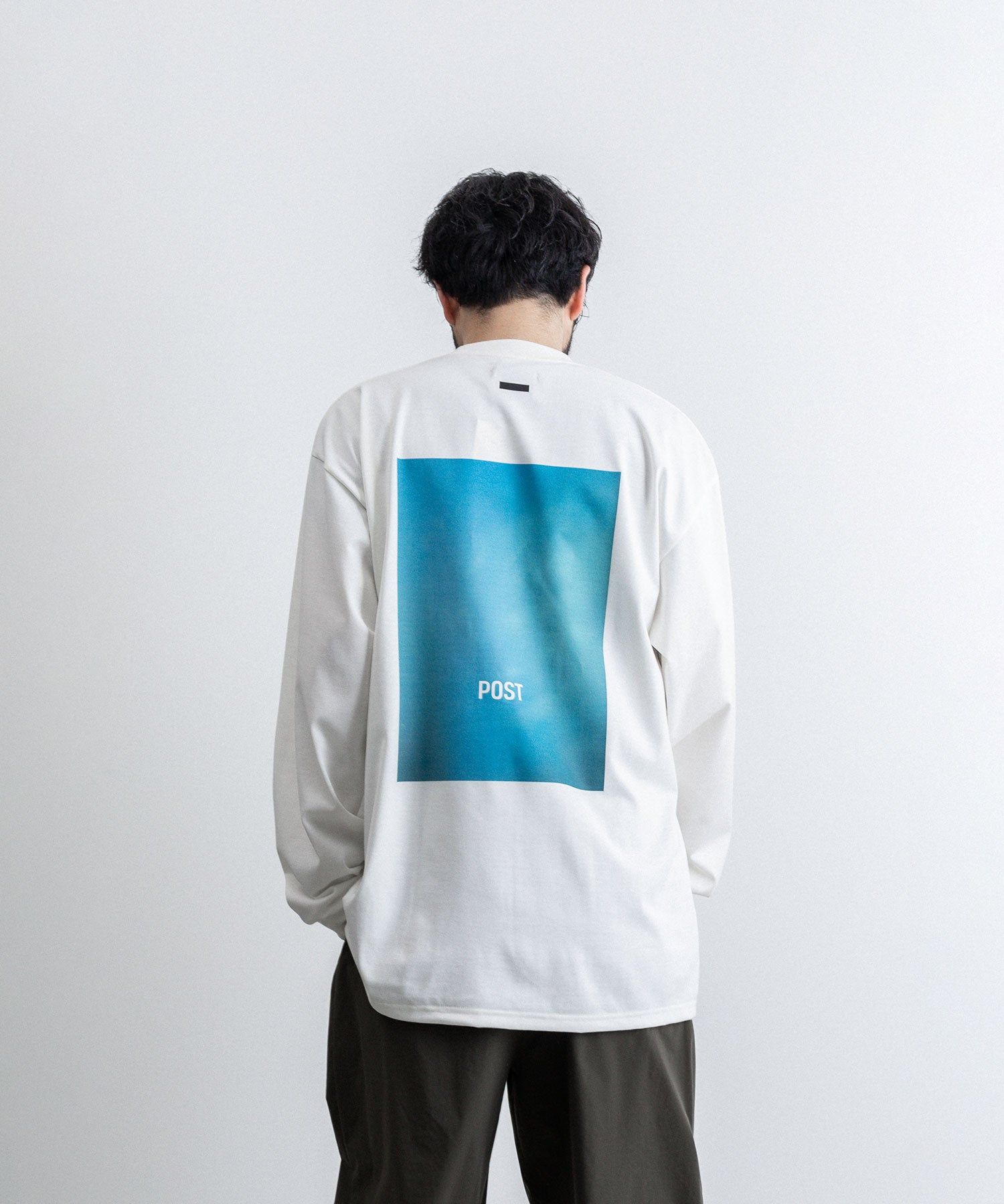 stein / シュタイン】】OVERSIZED LONG SLEEVE TEE [POST] - WHITE