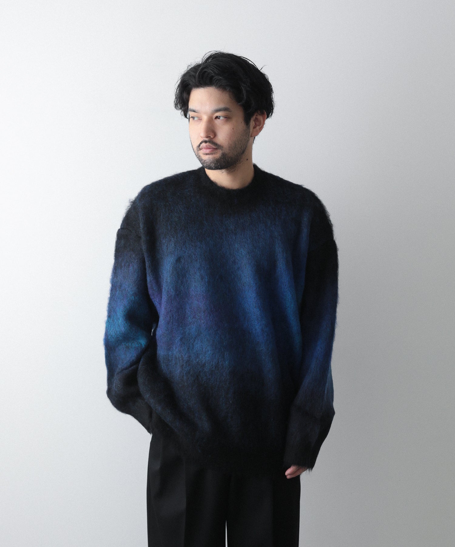 stein 22aw グラデーションニット S-