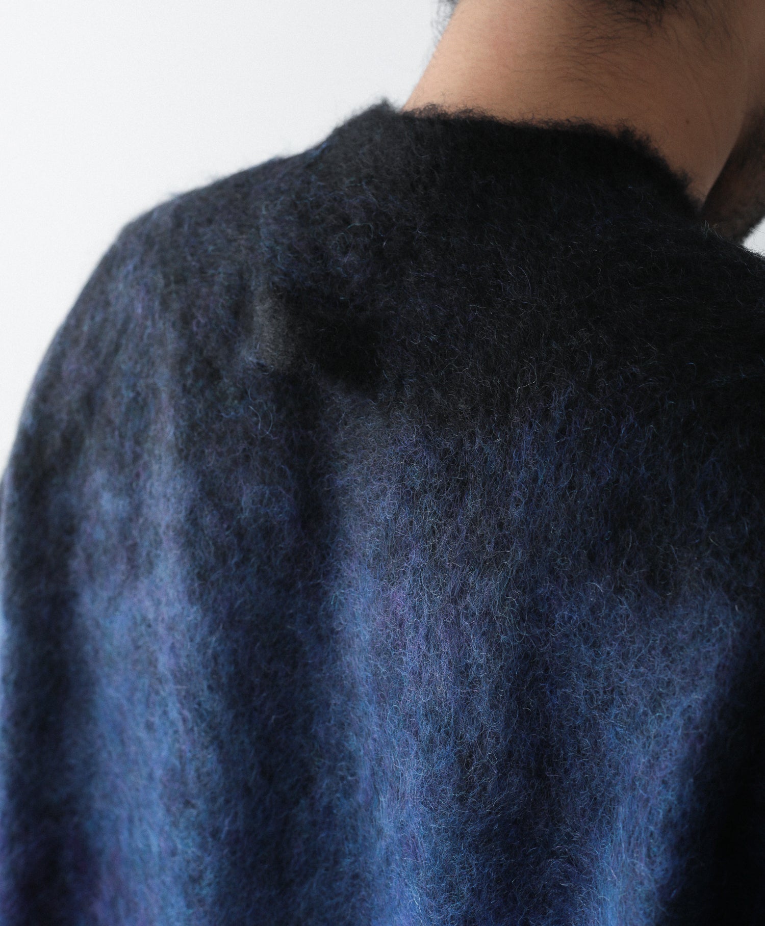 stein / シュタイン 】OVERSIZED GRADATION MOHAIR LS - BLACK | 公式