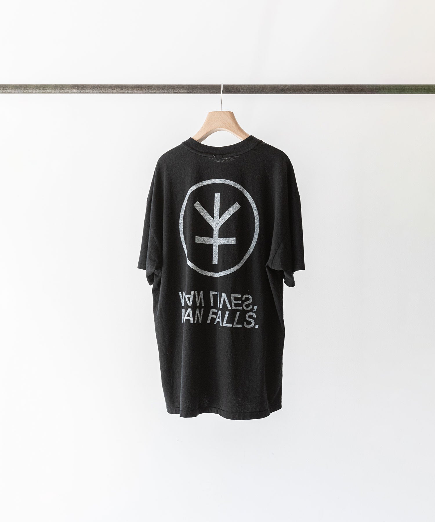 【Fujimoto】フジモト23SSコレクションのOVER DYED SYMBOL T SHIRTS WITH A.S - BLACK