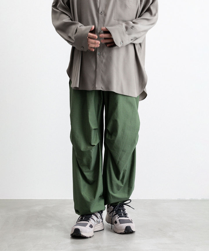 【KANEMASA PHIL.】TYPEWRITER HIGH GAUGE JERSEY OVER PANTS - MILITARY GREEN