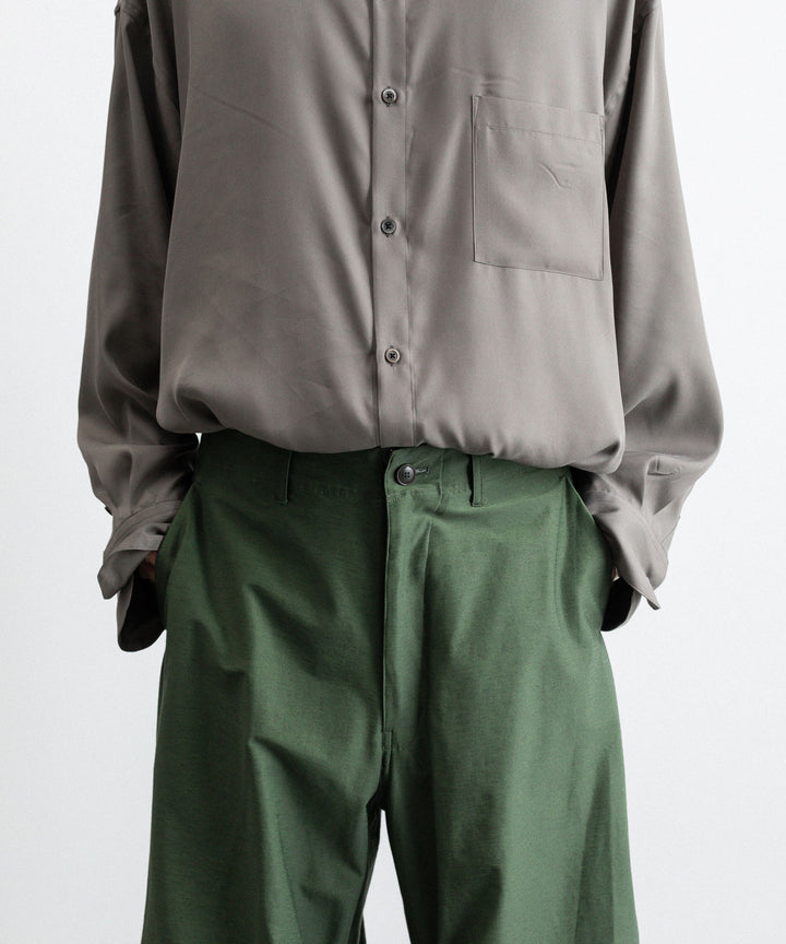 【KANEMASA PHIL.】TYPEWRITER HIGH GAUGE JERSEY OVER PANTS - MILITARY GREEN
