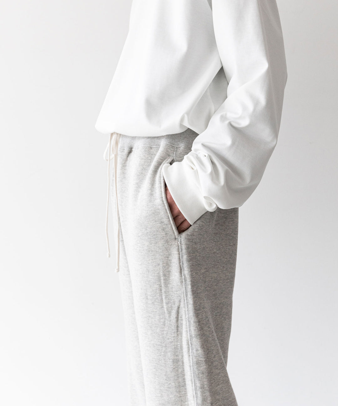 【INTÉRIM】インテリムの1950’S WIND SHIELD SWEAT PANTS - GRAY