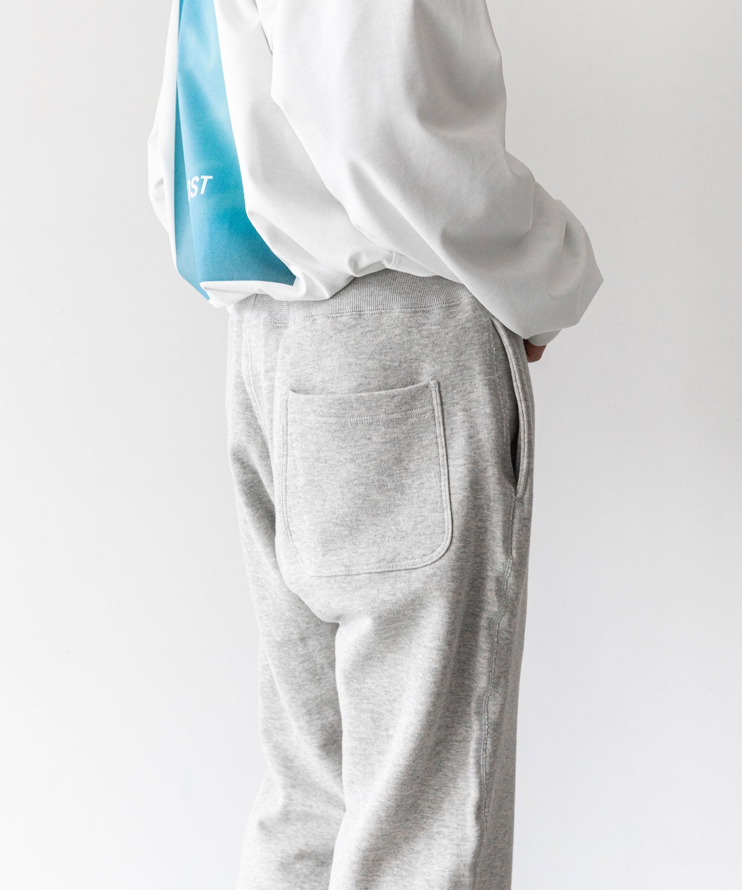 【INTÉRIM】インテリムの1950’S WIND SHIELD SWEAT PANTS - GRAY