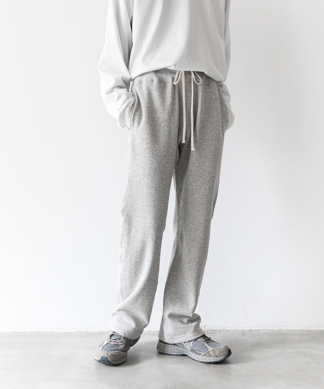 【INTÉRIM】インテリムの1950’S WIND SHIELD SWEAT PANTS - GRAY