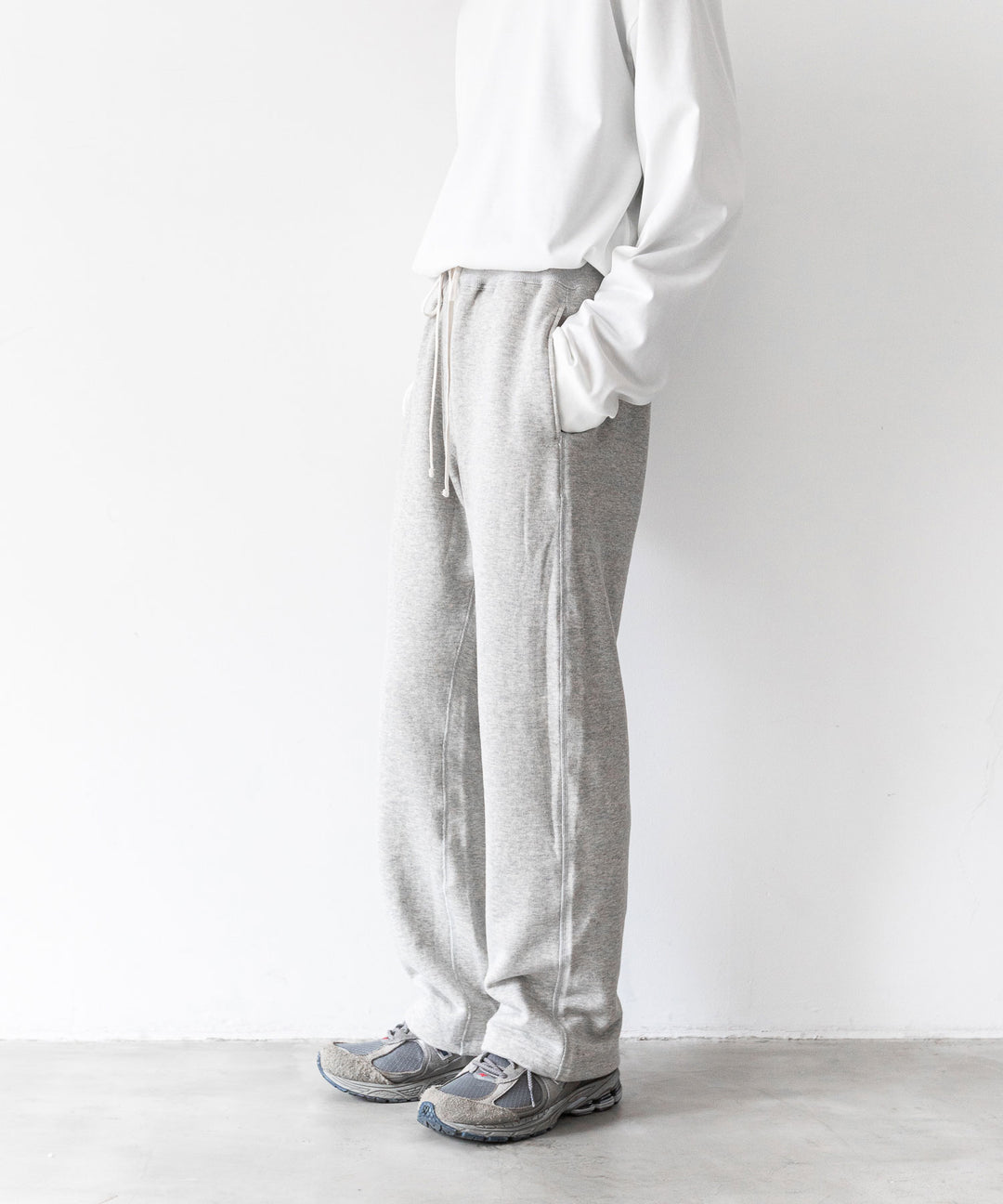 【INTÉRIM】インテリムの1950’S WIND SHIELD SWEAT PANTS - GRAY