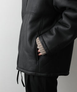 stein / シュタイン】OVERSIZED MOUTON ZIP JACKET - BLACK | 公式通販