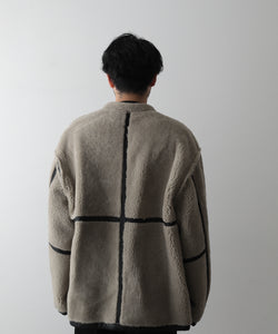 stein / シュタイン】OVERSIZED MOUTON ZIP JACKET - BLACK | 公式通販