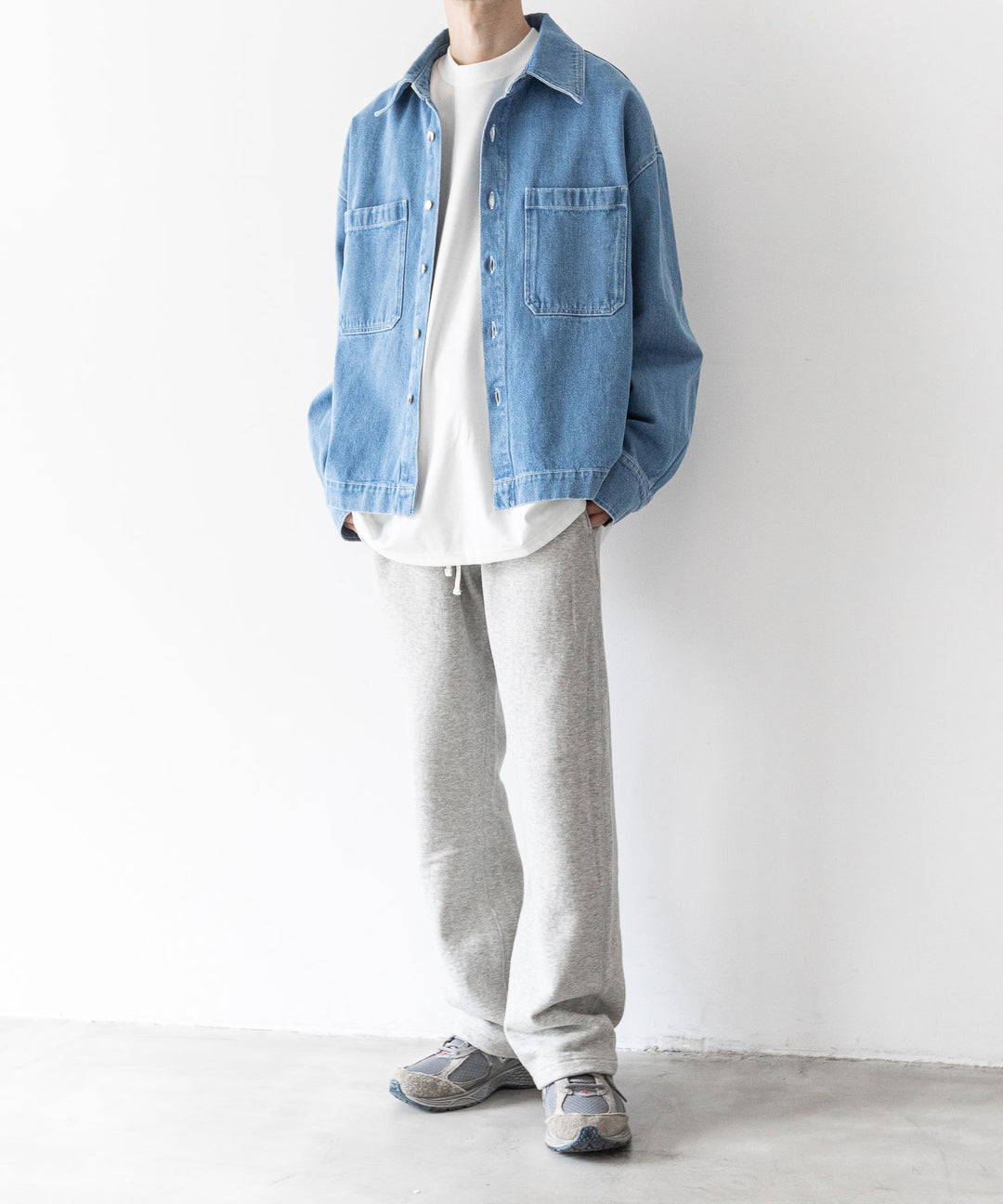 【INTÉRIM】インテリムの1950’S WIND SHIELD SWEAT PANTS - GRAY