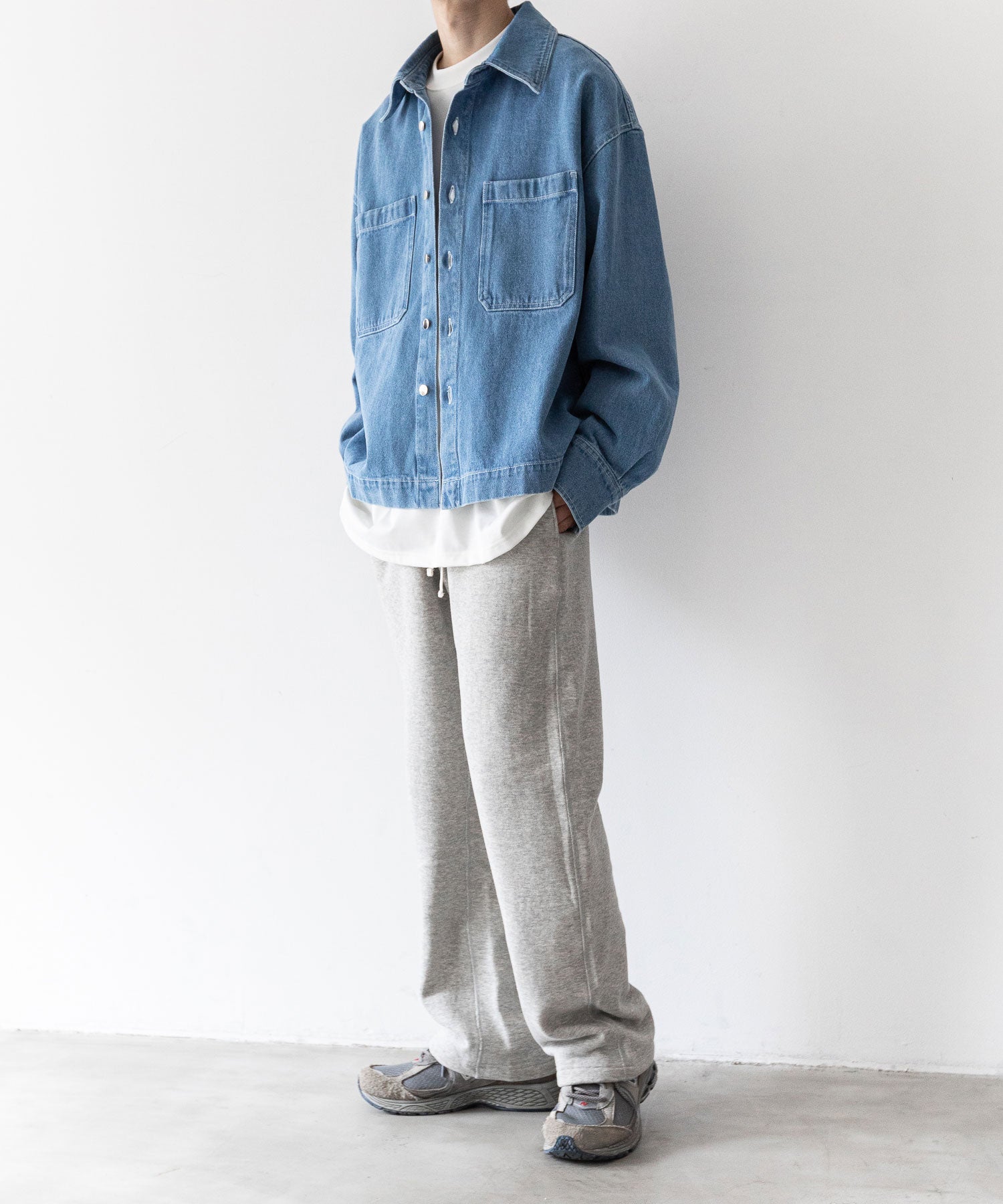 【INTÉRIM】インテリムの1950’S WIND SHIELD SWEAT PANTS - GRAY