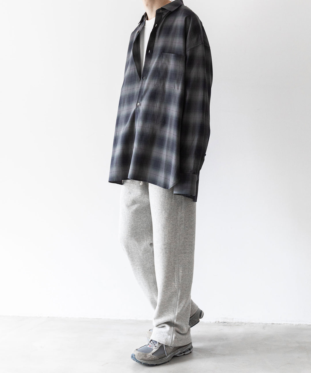 【INTÉRIM】インテリムの1950’S WIND SHIELD SWEAT PANTS - GRAY