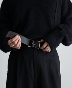 stein / シュタイン】LEATHER WIDE BELT - BLACK | 公式通販サイト