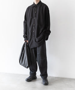 【kujaku】クジャクのAZAMI SHIRT - BLACK 公式通販サイトsession福岡セレクトショップ