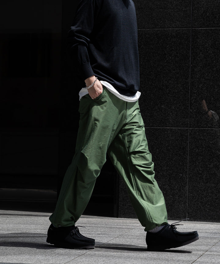 【KANEMASA】TYPEWRITER HIGH GAUGE JERSEY OVER PANTS - MILITARY GREEN