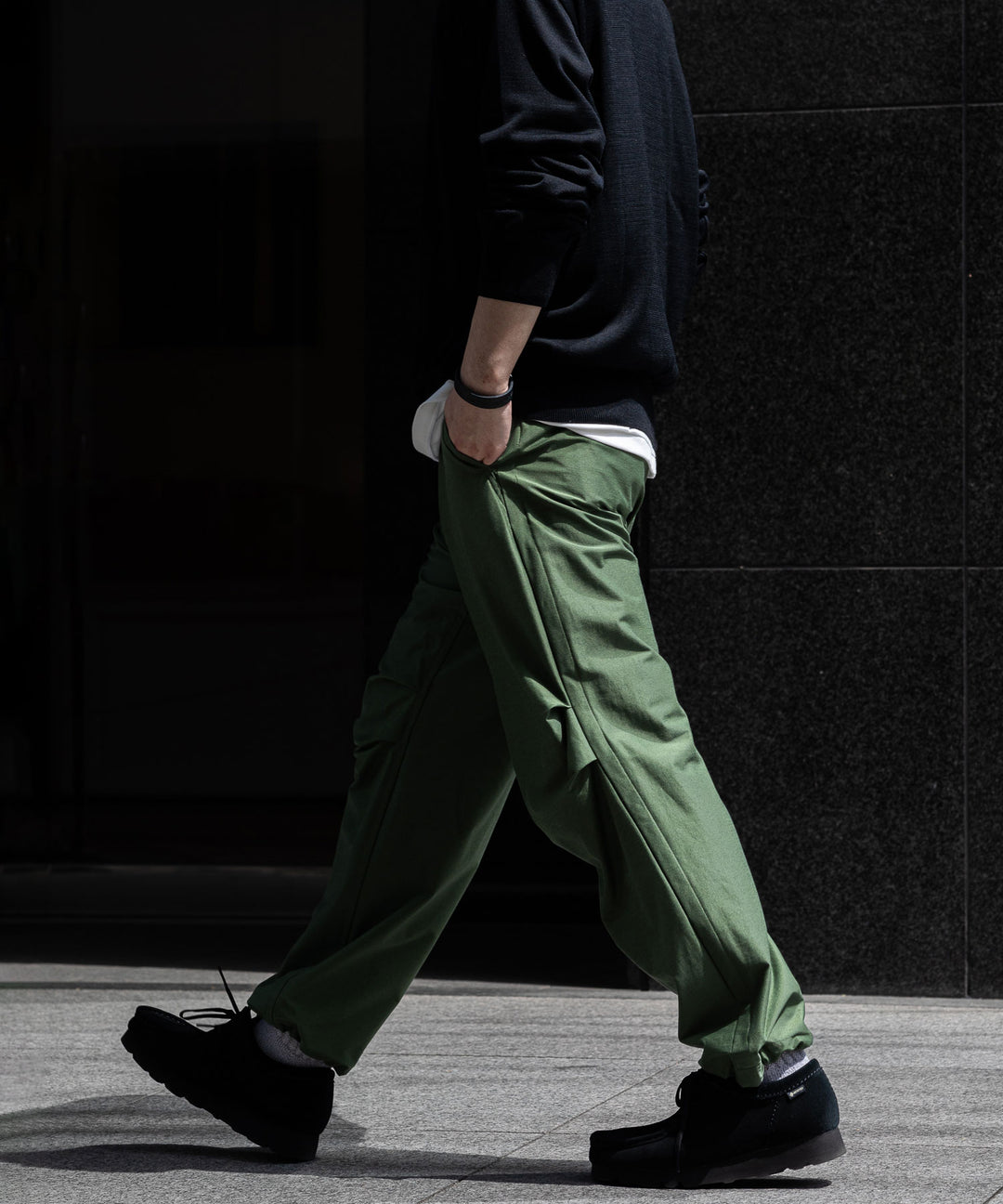 【KANEMASA PHIL.】カネマサのTYPEWRITER HIGH GAUGE JERSEY OVER PANTS - MILITARY GREEN