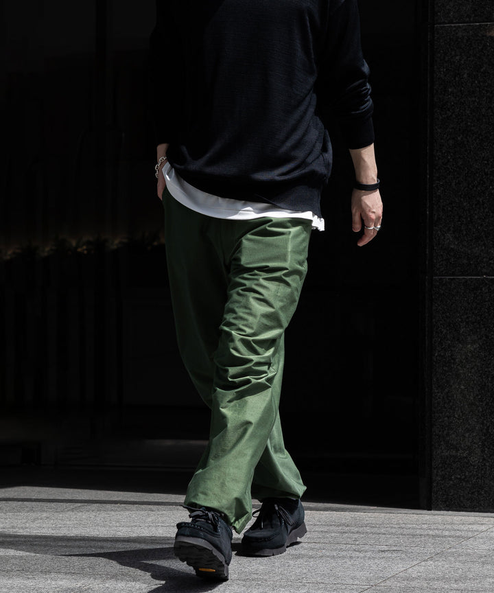 【KANEMASA PHIL.】カネマサのTYPEWRITER HIGH GAUGE JERSEY OVER PANTS - MILITARY GREEN
