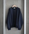 【KANEMASA】SUPER FINE GAUGE LOOSE FIT PULL OVER - NAVY