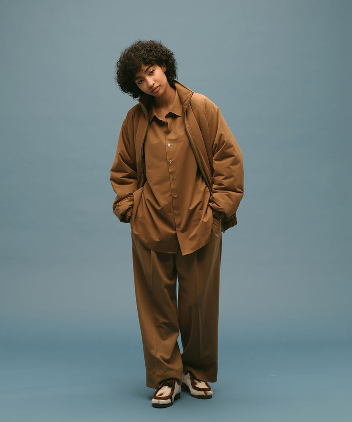 【KANEMASA】ROYAL OX DRESS KNIT SHIRT LOOSE FIT - COYOTE BROWNのコーディネート