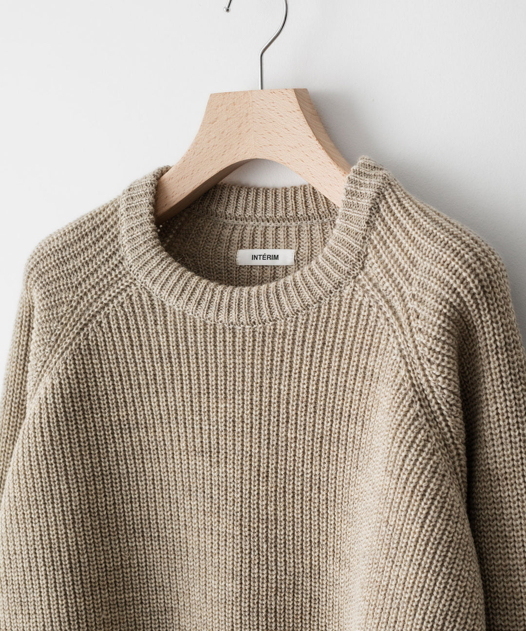 【INTÉRIM】NATURAL WOOL HEAVY FISHERMAN - NATURAL BEIGE 22aw 公式通販サイト session福岡セレクトショップ 
