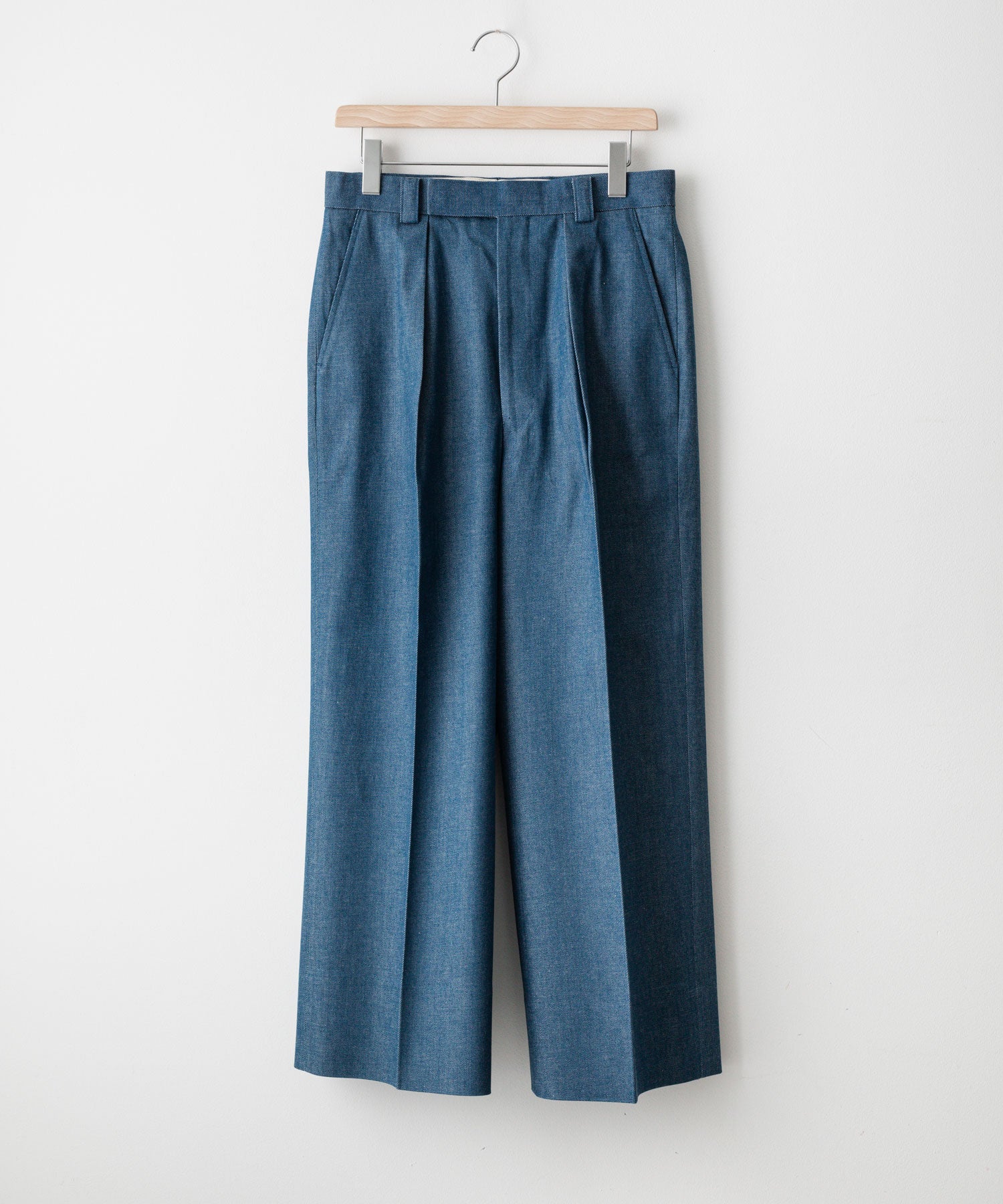 INTÉRIM】10oz BLUE SHUTTLE DENIM 1-TUCK BAGGY SLACKS | 公式通販