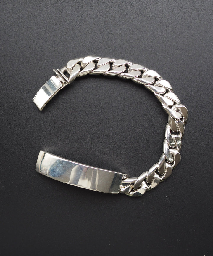 INTERIM(インテリム)の22AWコレクションのTAXCO SILVER ID BRACELETのSILVER