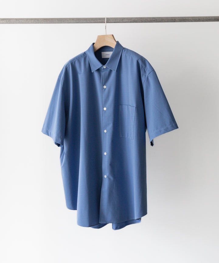 KANEMASA(カネマサ)の23SSコレクションのROYAL OX DRESS JERSEY SHORT SLEEVE SHIRTのULTRA MARINE