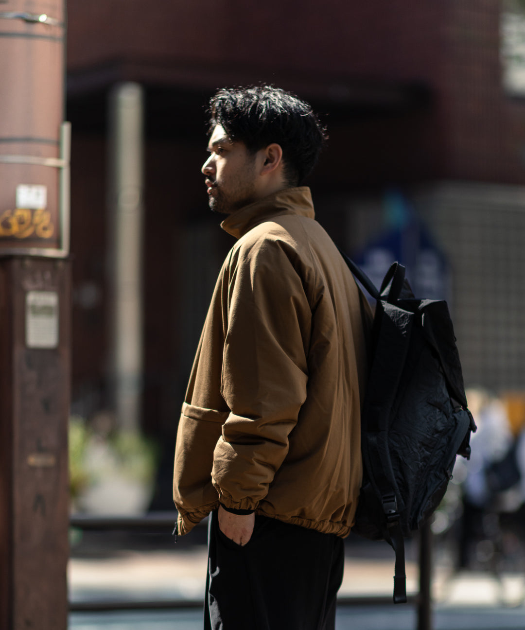 KANEMASA(カネマサ)の22AWコレクションのTYPEWRITER KNIT PCU BLOUSONのCOYOTE