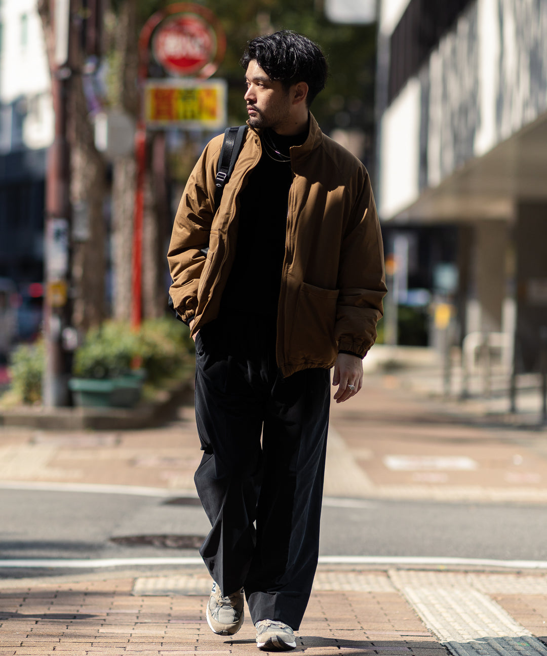 KANEMASA(カネマサ)の22AWコレクションのTYPEWRITER KNIT PCU BLOUSONのCOYOTE