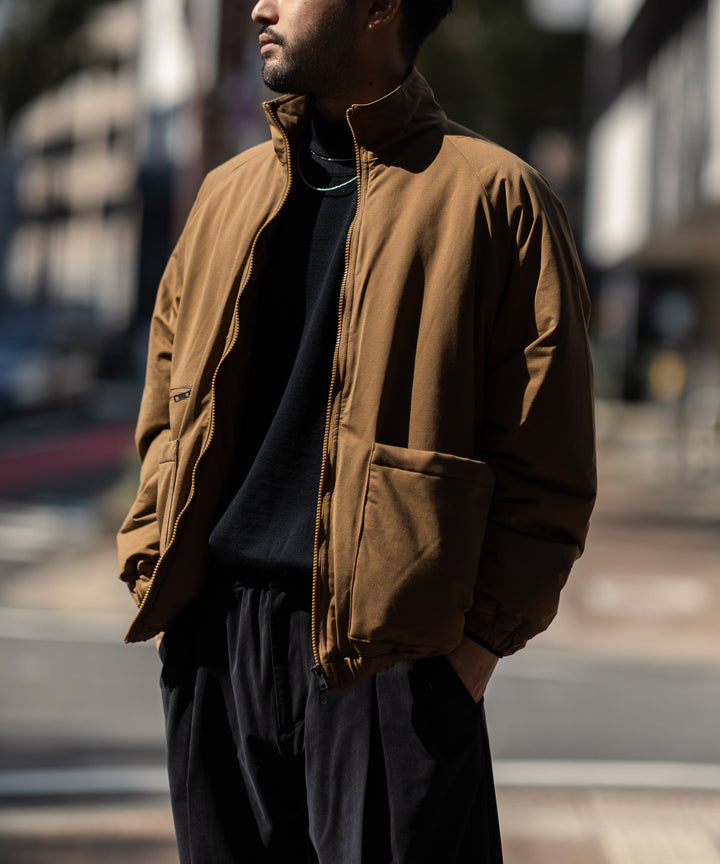 KANEMASA(カネマサ)の22AWコレクションのTYPEWRITER KNIT PCU BLOUSONのCOYOTE