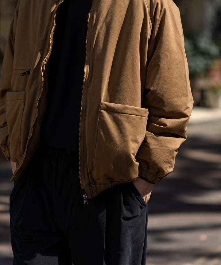KANEMASA(カネマサ)の22AWコレクションのTYPEWRITER KNIT PCU BLOUSONのCOYOTE