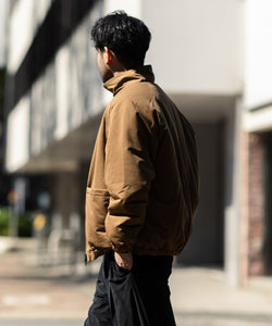 KANEMASA(カネマサ)の22AWコレクションのTYPEWRITER KNIT PCU BLOUSONのCOYOTE