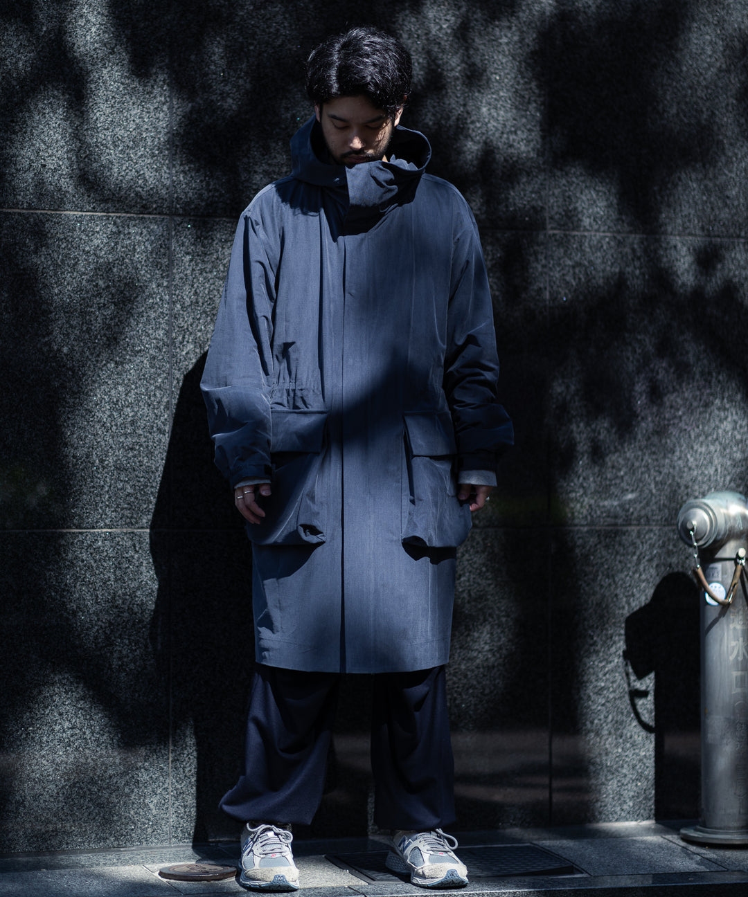 KANEMASA(カネマサ)の22-23 AWコレクションのFIBRIL CUPRO VINTAGE TECH COAT(SK22FW006)