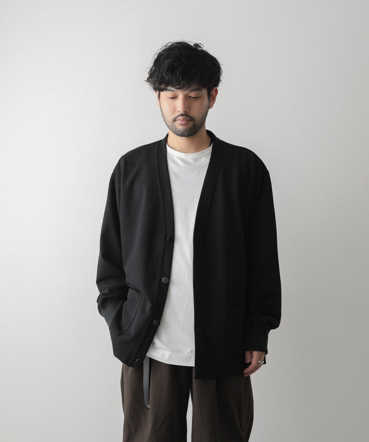 カネマサ通販【KANEMASA】SUPER FINE GAUGE CARDIGANのBLACK