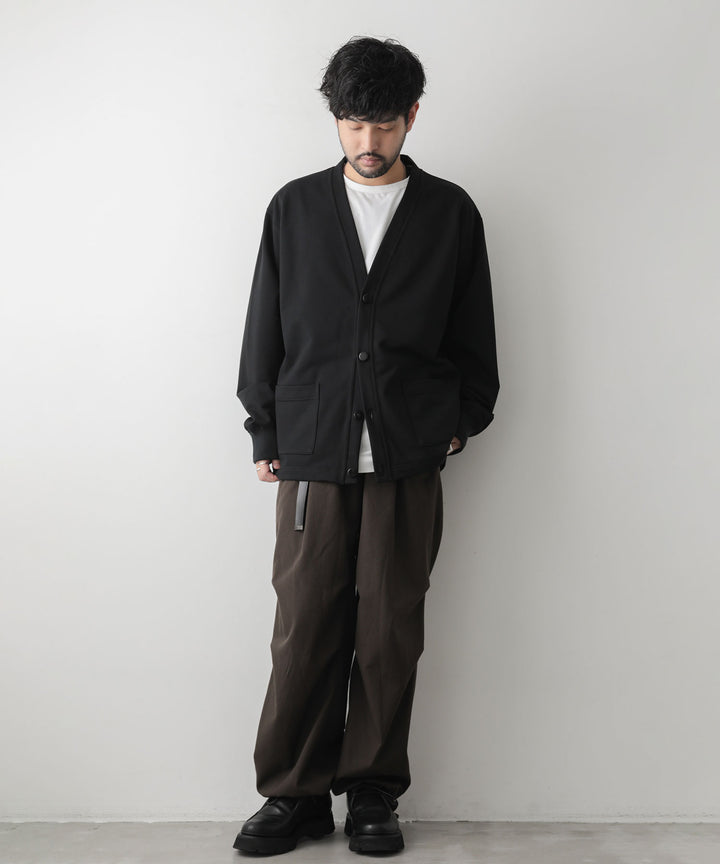 カネマサ通販【KANEMASA】SUPER FINE GAUGE CARDIGANのBLACK