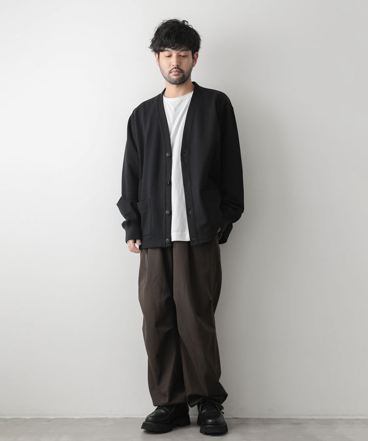 カネマサ通販【KANEMASA】SUPER FINE GAUGE CARDIGANのBLACK