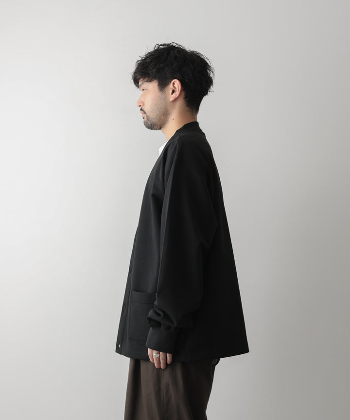 カネマサ通販【KANEMASA】SUPER FINE GAUGE CARDIGANのBLACK