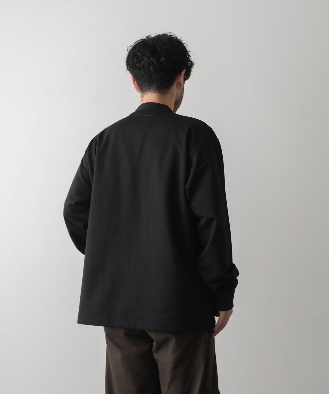 カネマサ通販【KANEMASA】SUPER FINE GAUGE CARDIGANのBLACK