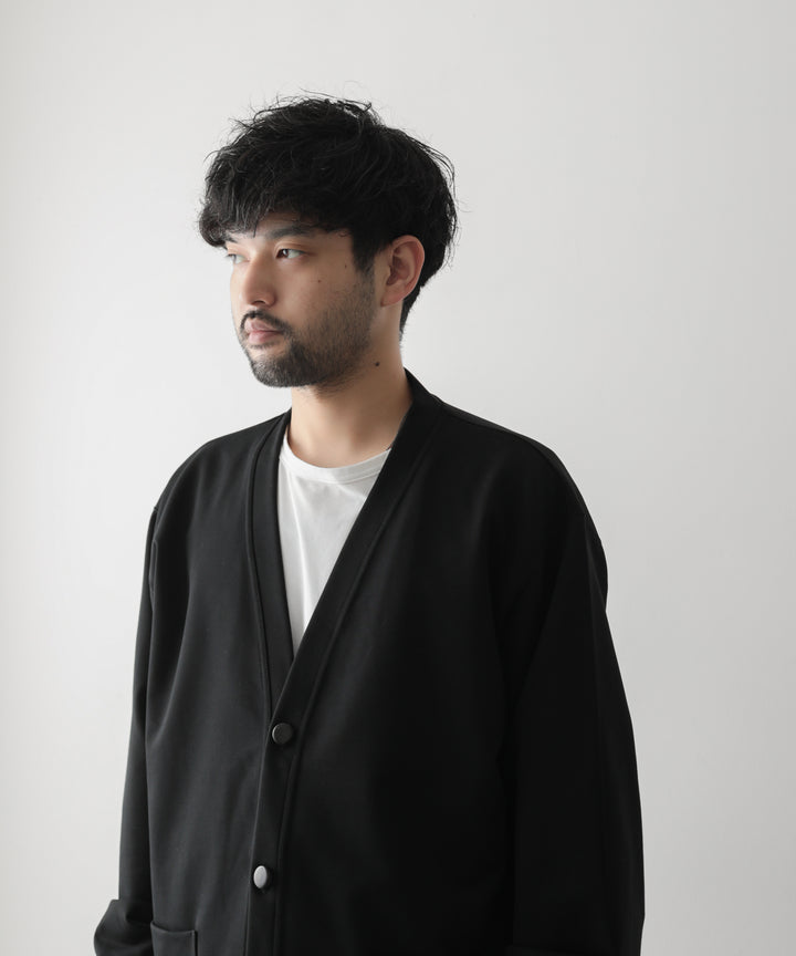 カネマサ通販【KANEMASA】SUPER FINE GAUGE CARDIGANのBLACK