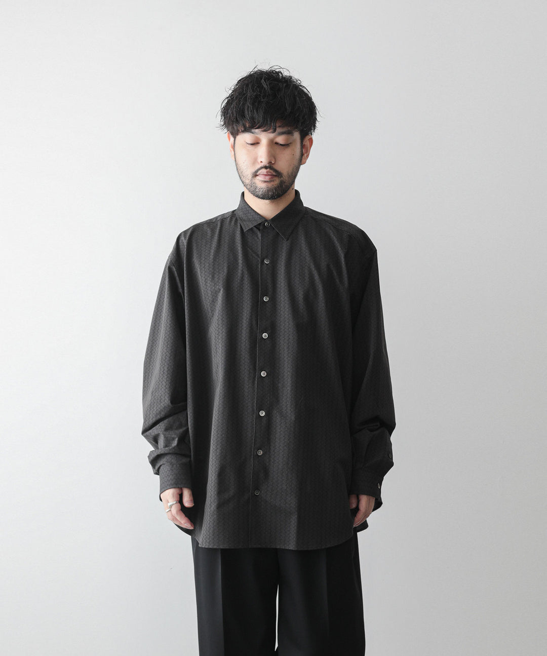 【KANEMASA】ROYAL OX DRESS KNIT SHIRT LOOSE FIT - ROPE