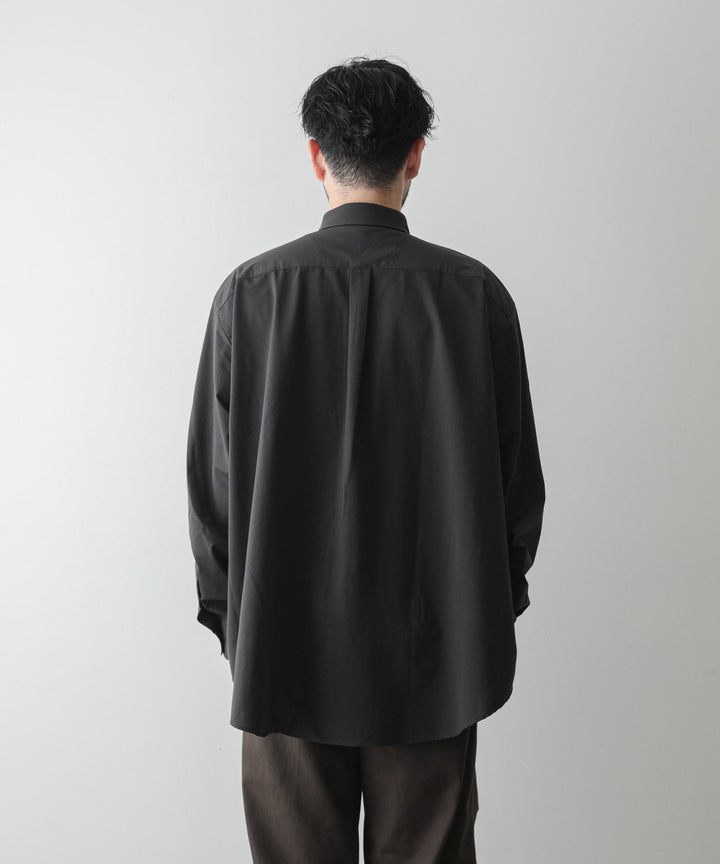 KANEMASA(カネマサ)の22AWコレクションのROYAL OX DRESS KNIT LOOSE FIT SHIRTのCHARCOAL