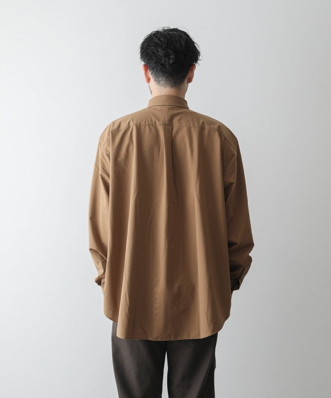 【KANEMASA】ROYAL OX DRESS KNIT SHIRT LOOSE FIT - COYOTE BROWN
