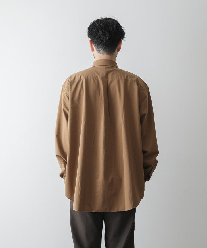 【KANEMASA】ROYAL OX DRESS KNIT SHIRT LOOSE FIT - COYOTE BROWN
