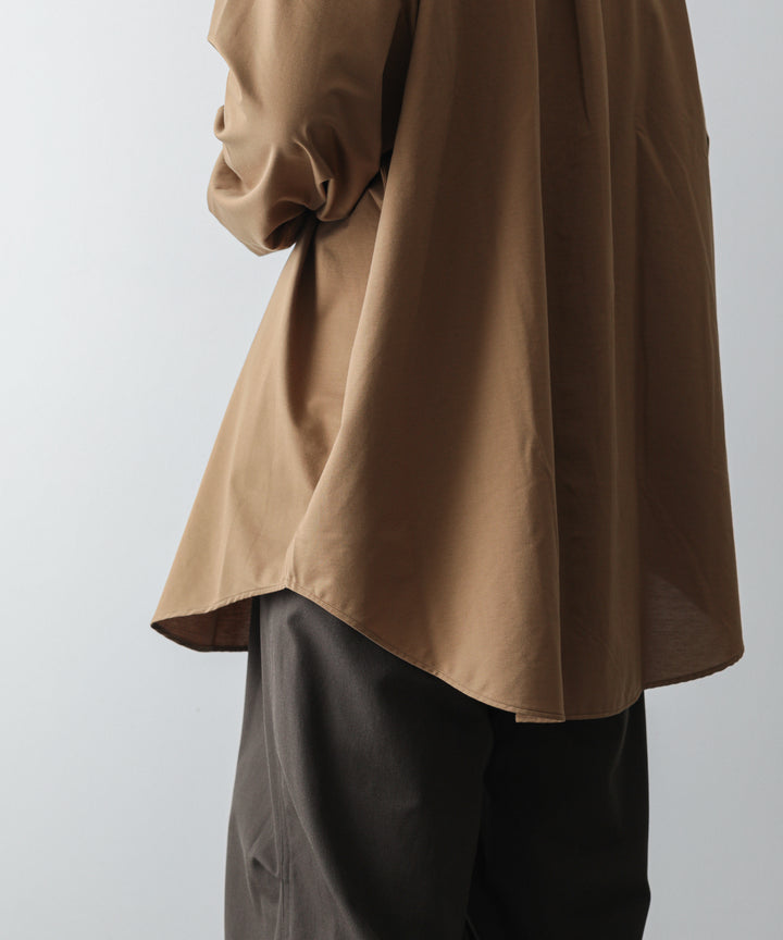 【KANEMASA】ROYAL OX DRESS KNIT SHIRT LOOSE FIT - COYOTE BROWN