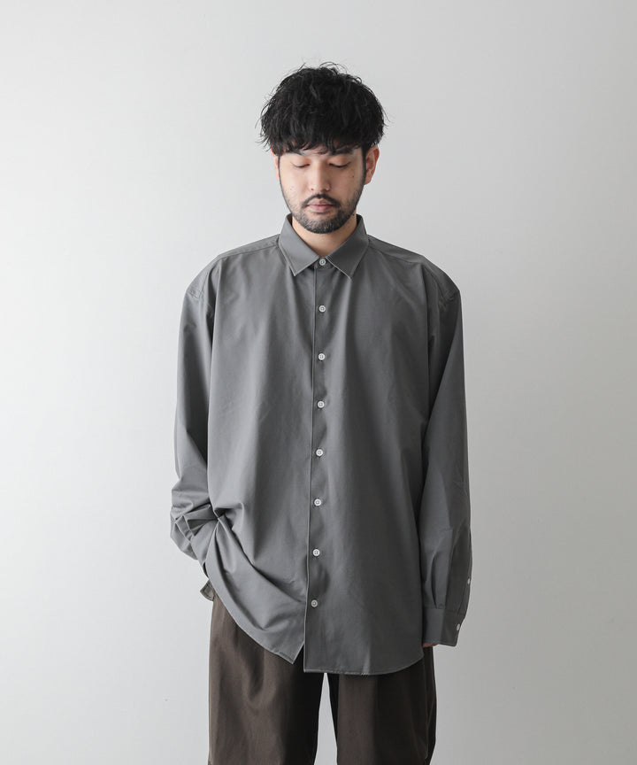 【KANEMASA】ROYAL OX DRESS KNIT SHIRT LOOSE FIT - GRAY