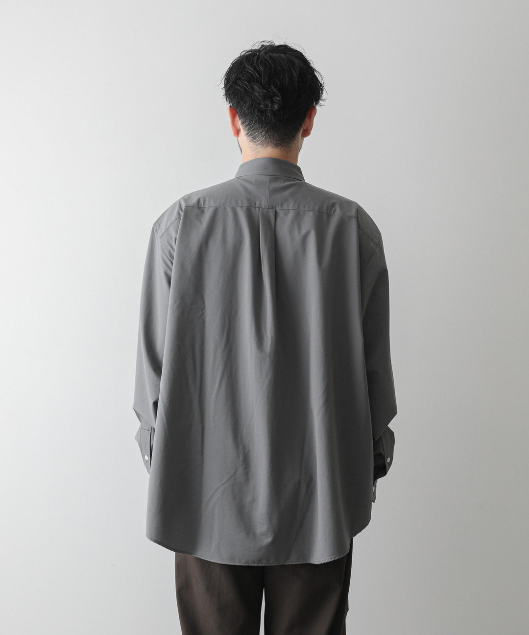 【KANEMASA】ROYAL OX DRESS KNIT SHIRT LOOSE FIT - GRAY