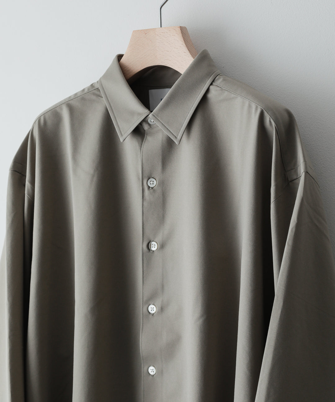 【KANEMASA】ROYAL OX DRESS KNIT SHIRT LOOSE FIT - KHAKI