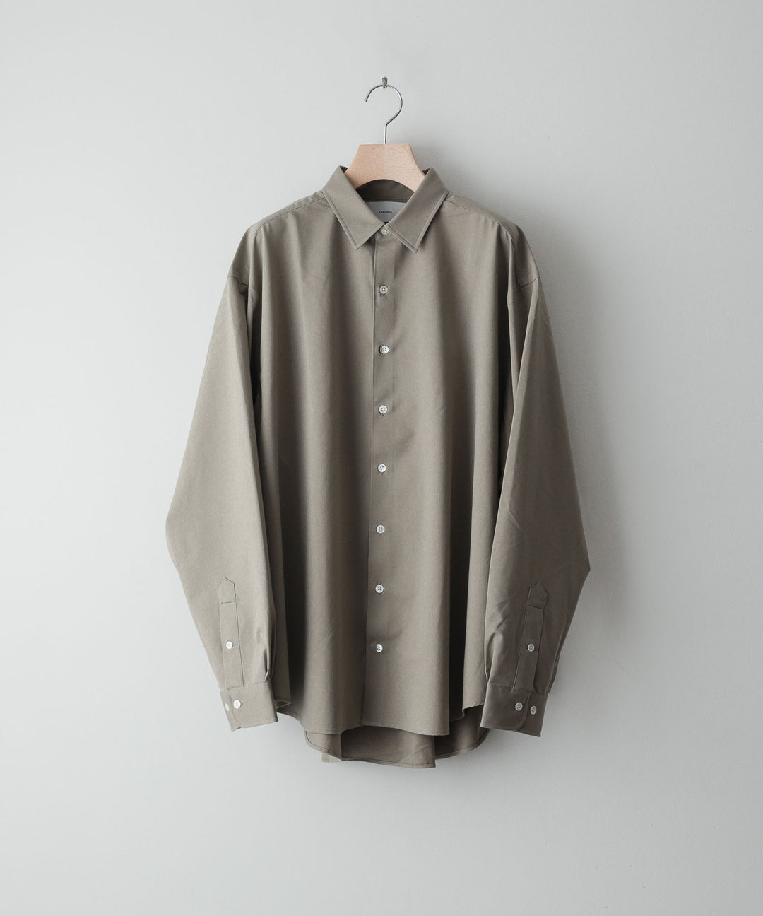 【KANEMASA】ROYAL OX DRESS KNIT SHIRT LOOSE FIT - KHAKI