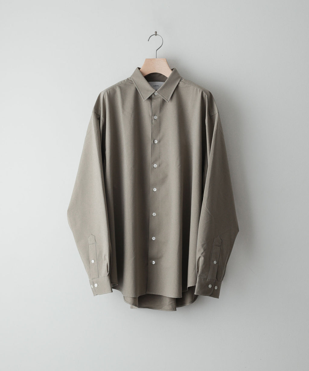 【KANEMASA】ROYAL OX DRESS KNIT SHIRT LOOSE FIT - KHAKI